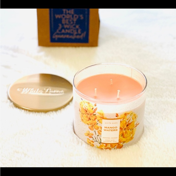 Bath & Body Works Mango Waters 3 wick candle - Picture 2 of 3
